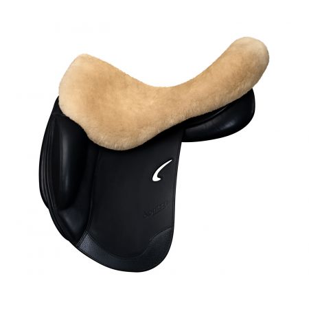 Sheepskin seat cover for English saddles
