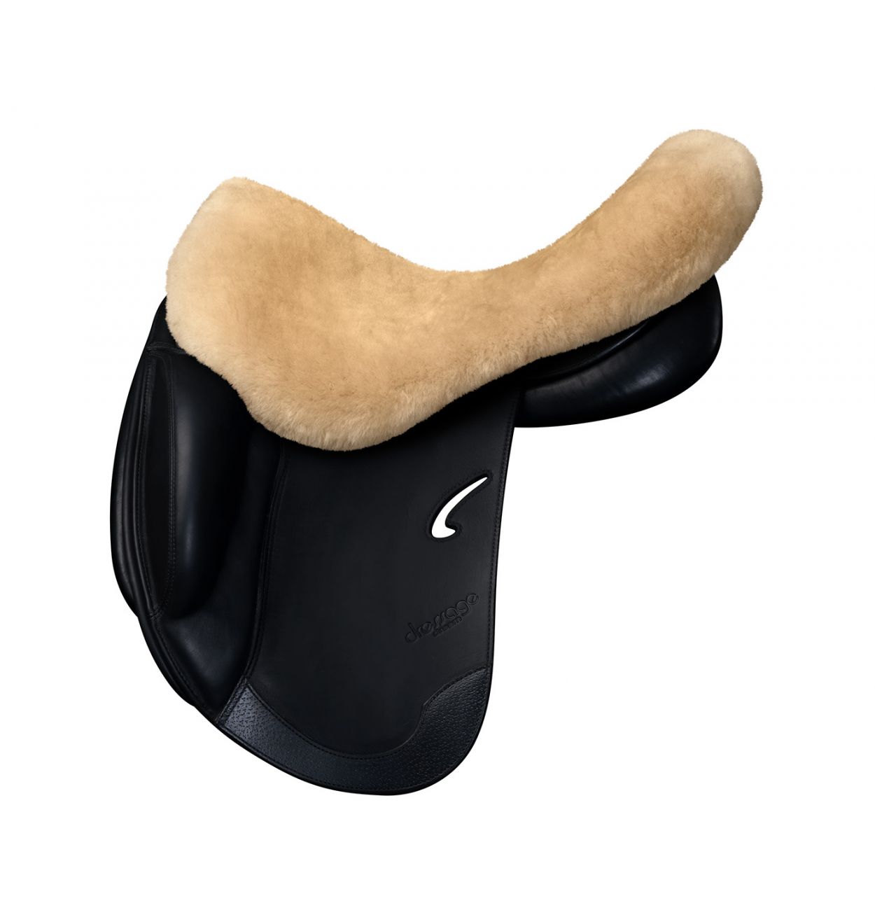 Sheepskin saddle seat saver